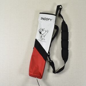 Vintage Snoopy Kids Golf Bag Sunday Carry Case Red White Black Peanuts Joe Cool